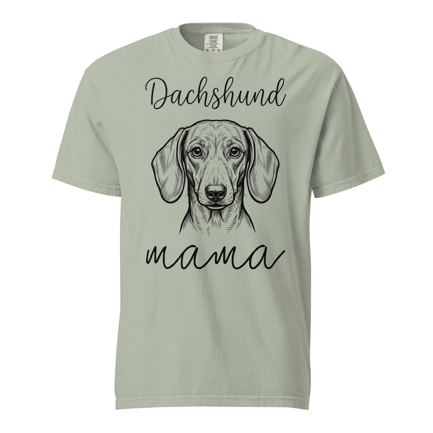 Dachshund Mama Mode Garment-dyed Heavyweight T-Shirt . Bay