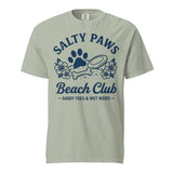Salty Paws Beach Club Sandy Toes & Wet Noses Unisex Garment-dyed Heavyweight T-Shirt . Bay