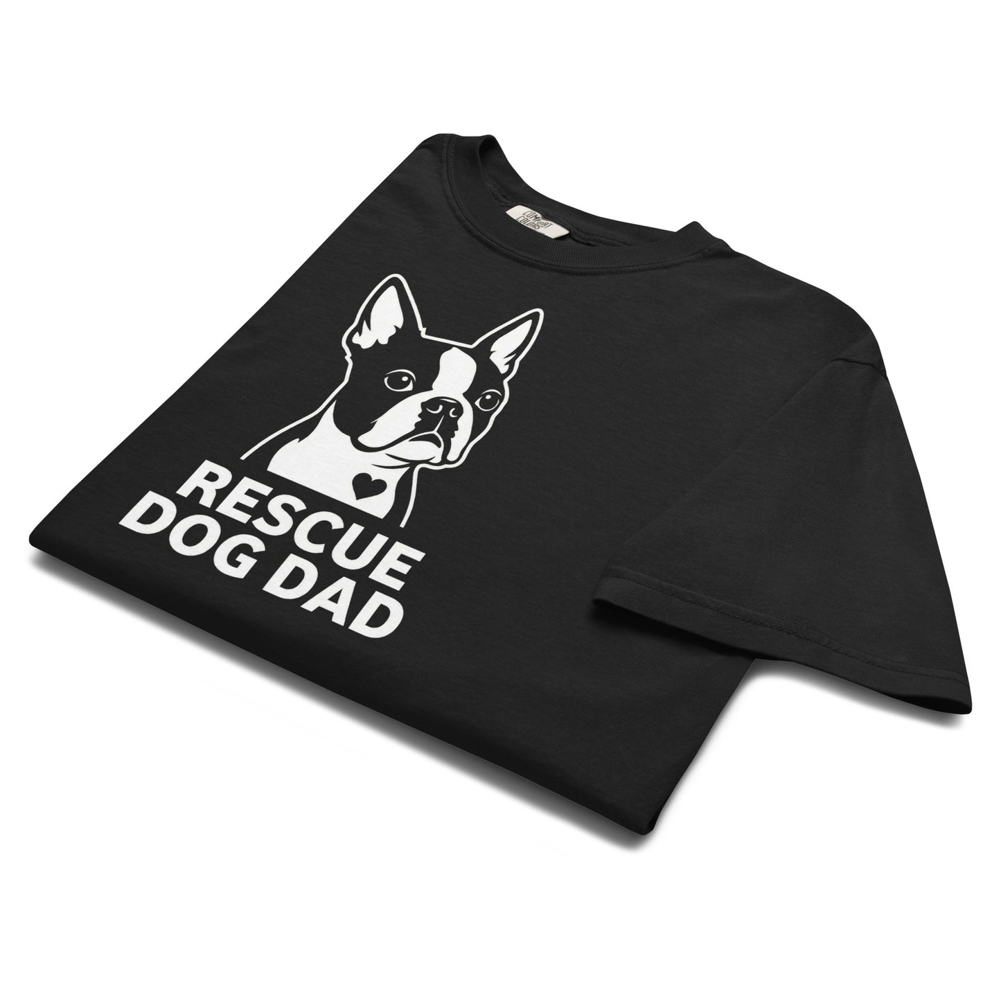 Rescue Dog Dad Garment-Dyed Heavyweight T-Shirt .
