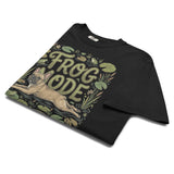 Frog Mode French Bulldog Unisex Garment-dyed Heavyweight T-Shirt .