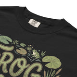 Frog Mode Boston Terrier Dog Frog Legs Unisex Garment-Dyed Heavyweight T-Shirt .