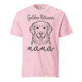 Golden Retriever Mama Mode Garment-dyed Heavyweight T-Shirt . Blossom