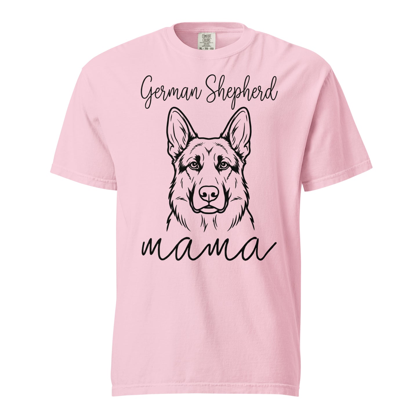 German Shepherd Mama Mode Garment-dyed Heavyweight T-Shirt . Blossom