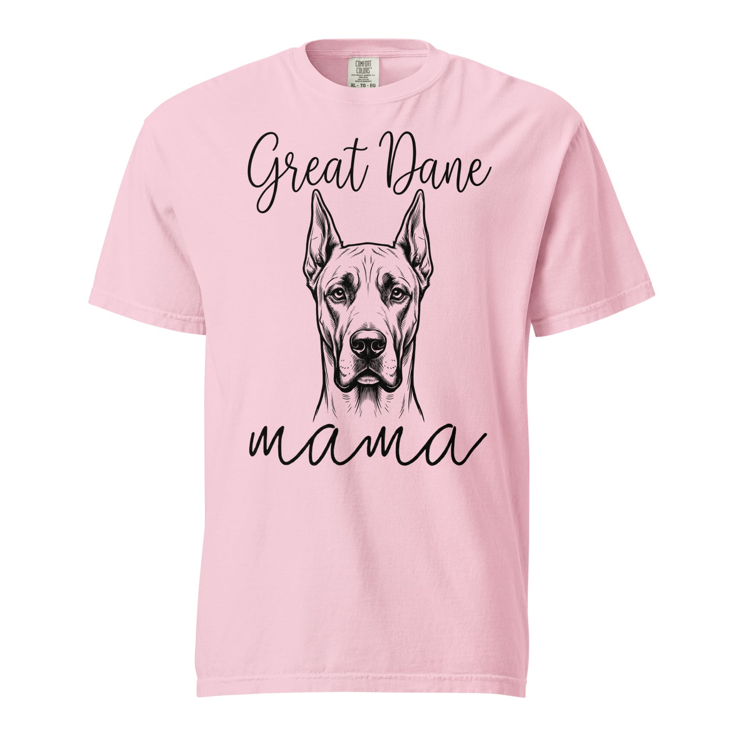 Great Dane Mama Mode Garment-dyed Heavyweight T-Shirt . Blossom