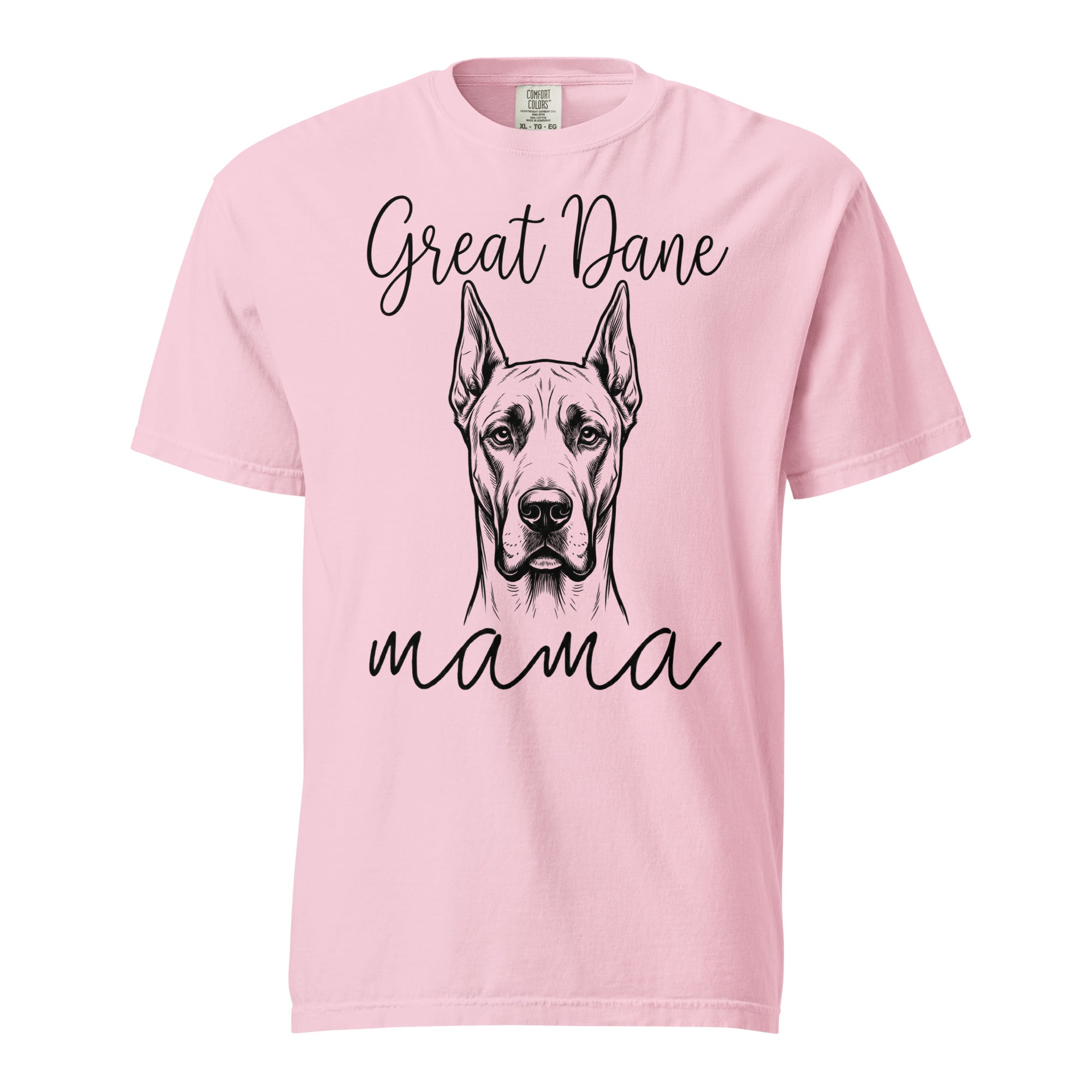 Great Dane Mama Mode Garment-dyed Heavyweight T-Shirt . Blossom