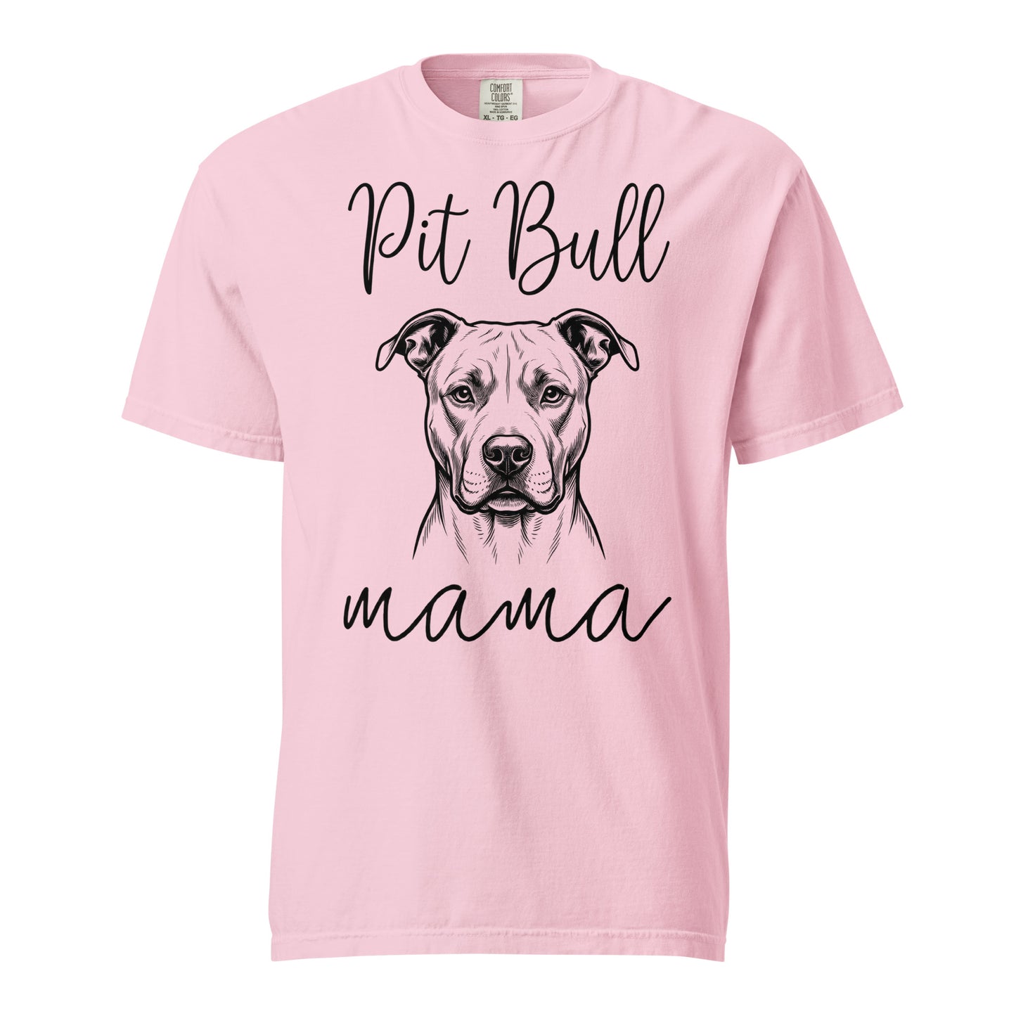 Pit Bull Mama Mode Garment-dyed Heavyweight T-Shirt . Blossom