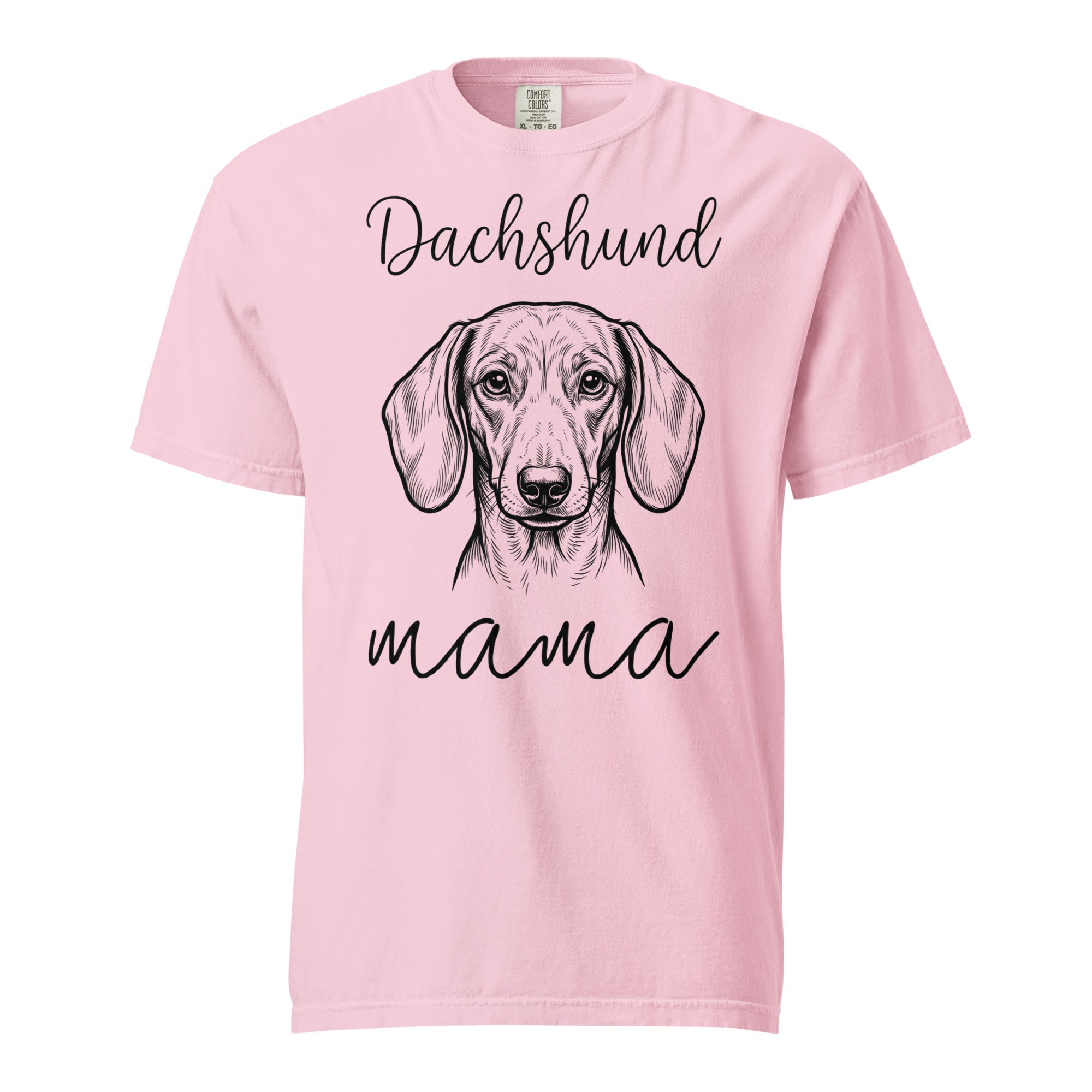 Dachshund Mama Mode Garment-dyed Heavyweight T-Shirt . Blossom