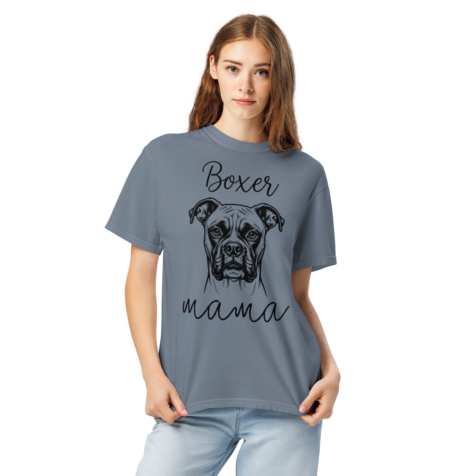 Boxer Mama Mode Garment-dyed Heavyweight T-Shirt .