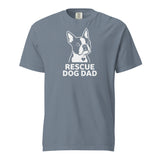 Rescue Dog Dad Garment-Dyed Heavyweight T-Shirt . Blue Jean