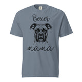 Boxer Mama Mode Garment-dyed Heavyweight T-Shirt . Blue Jean