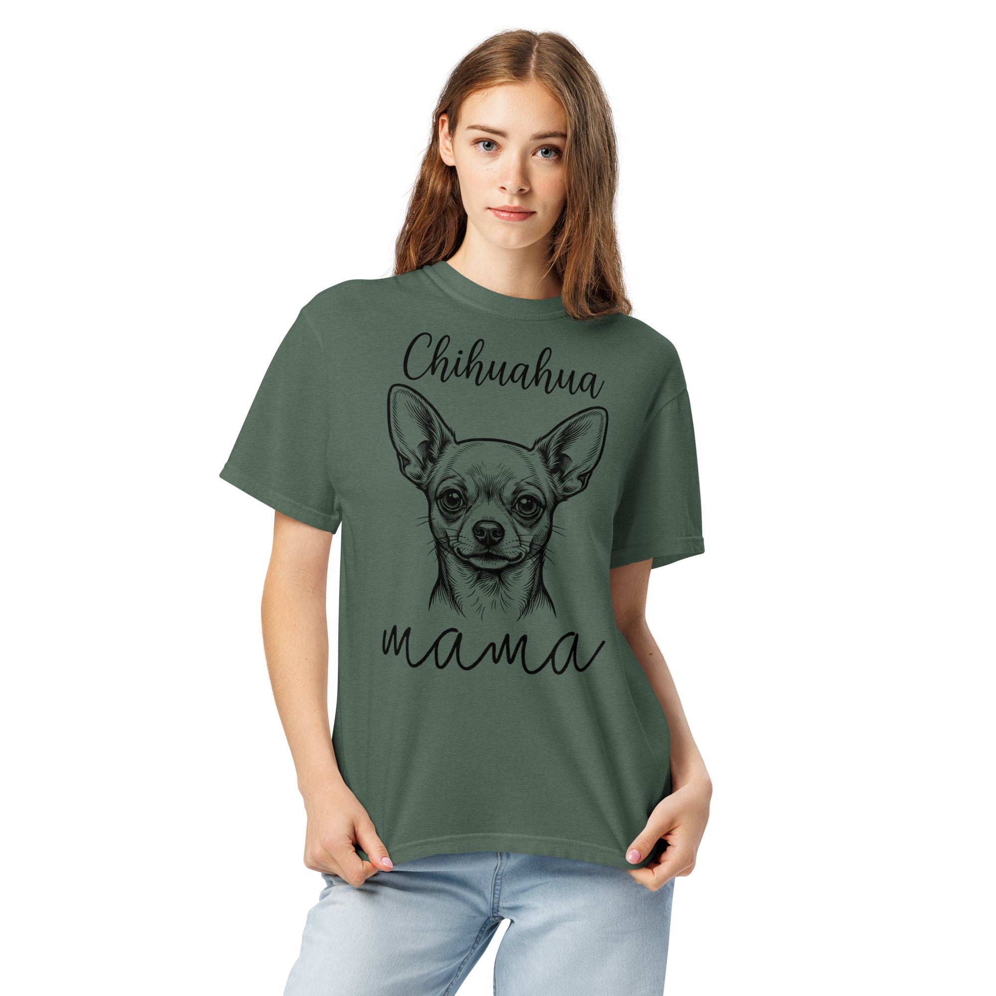Chihuahua Mama Mode Garment-dyed Heavyweight T-Shirt .