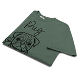 Pug Mama Mode Garment-dyed Heavyweight T-Shirt .
