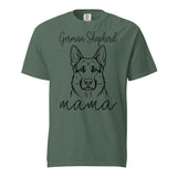 German Shepherd Mama Mode Garment-dyed Heavyweight T-Shirt . Blue Spruce
