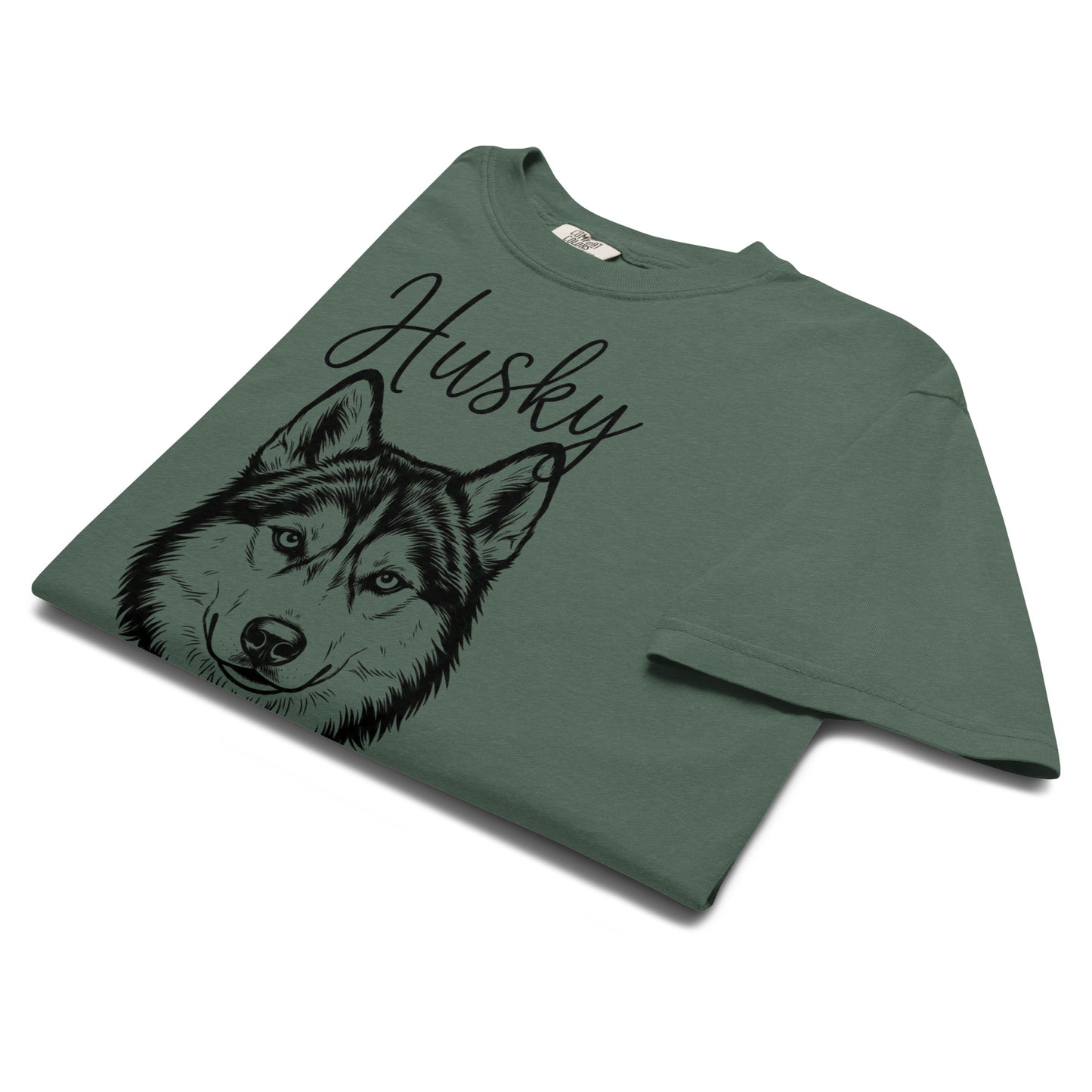 Husky Mama Mode Garment-dyed Heavyweight T-Shirt .