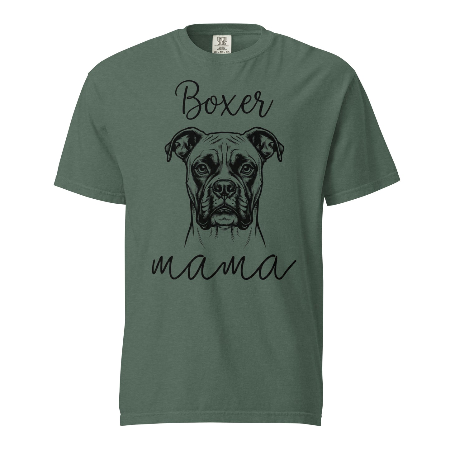 Boxer Mama Mode Garment-dyed Heavyweight T-Shirt . Blue Spruce