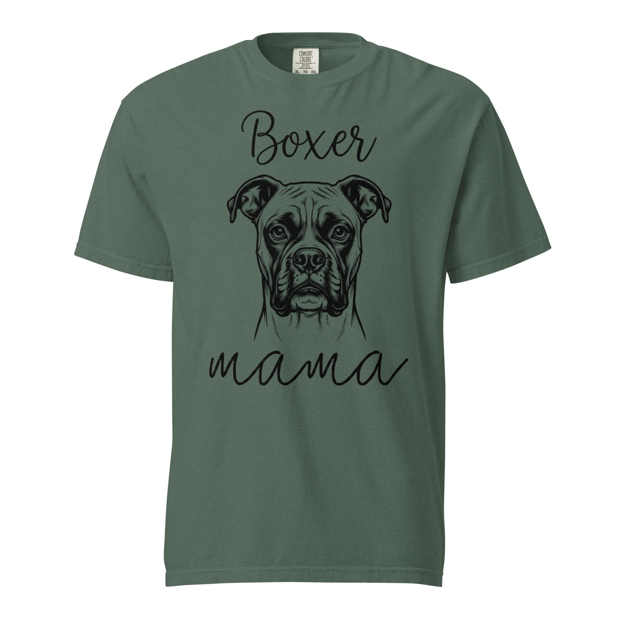 Boxer Mama Mode Garment-dyed Heavyweight T-Shirt . Blue Spruce