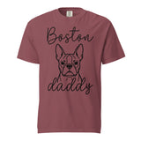 Boston Daddy Mode Garment-Dyed Heavyweight T-Shirt . Brick