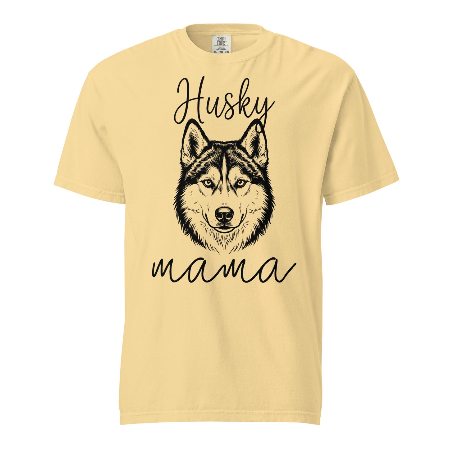 Husky Mama Mode Garment-dyed Heavyweight T-Shirt . Butter