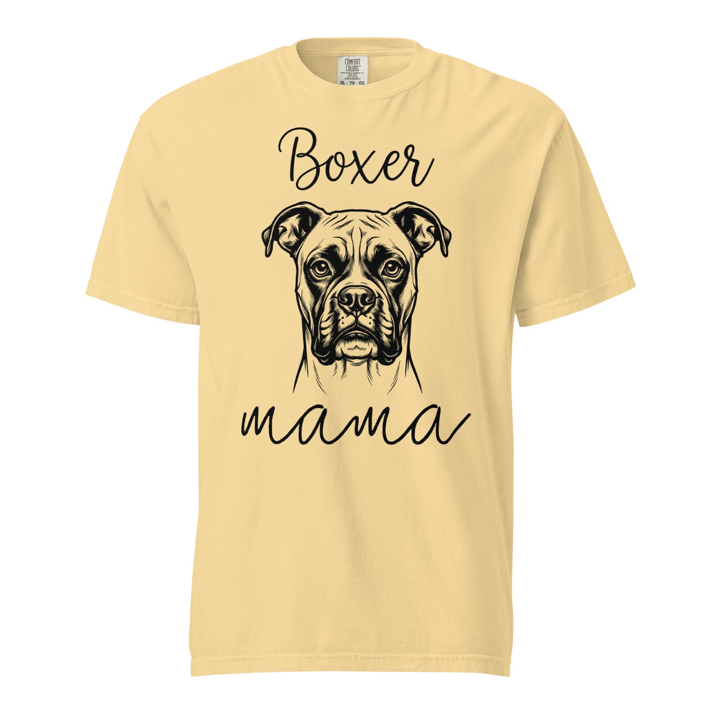 Boxer Mama Mode Garment-dyed Heavyweight T-Shirt . Butter