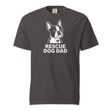 Rescue Dog Dad Garment-Dyed Heavyweight T-Shirt . Graphite