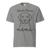 Labrador Retriever Mama Mode Garment-dyed Heavyweight T-Shirt . Grey