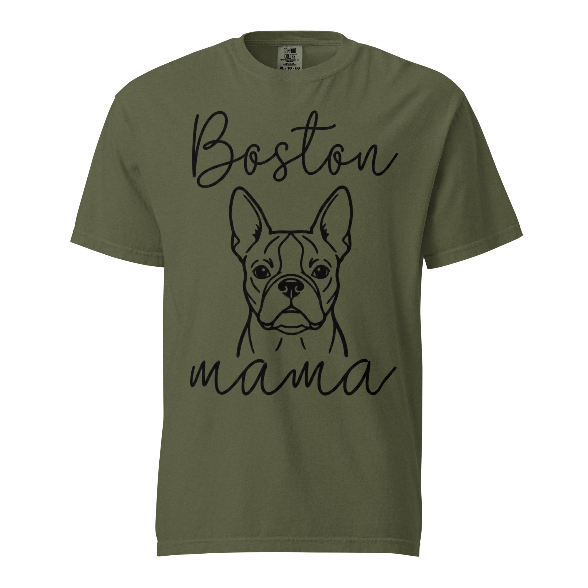 Boston Mama Mode Garment-Dyed Heavyweight T-Shirt . Hemp