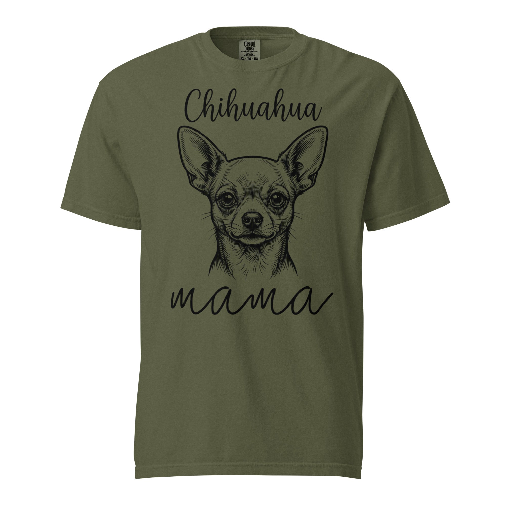 Chihuahua Mama Mode Garment-dyed Heavyweight T-Shirt . Hemp