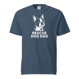 Rescue Dog Dad Garment-Dyed Heavyweight T-Shirt . Midnight