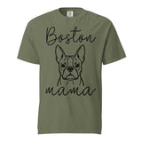 Boston Mama Mode Garment-Dyed Heavyweight T-Shirt . Moss