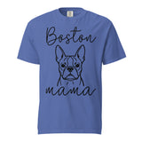Boston Mama Mode Garment-Dyed Heavyweight T-Shirt . Mystic Blue