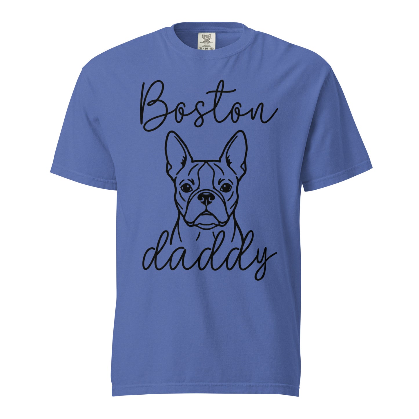 Boston Daddy Mode Garment-Dyed Heavyweight T-Shirt . Mystic Blue
