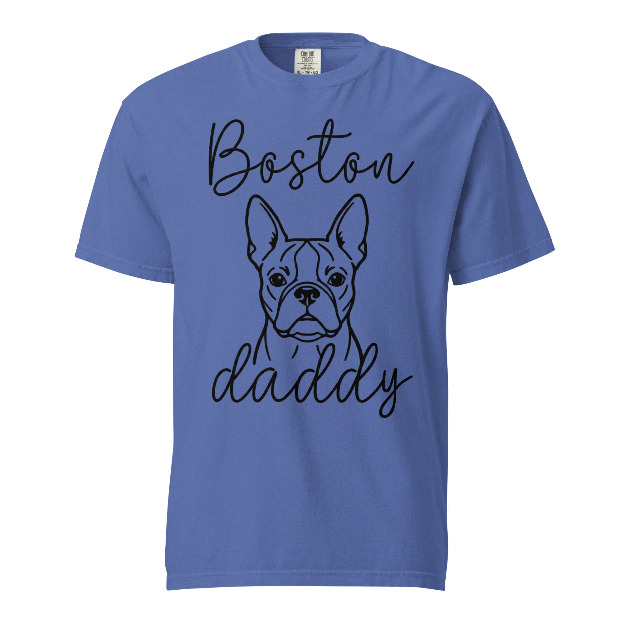 Boston Daddy Mode Garment-Dyed Heavyweight T-Shirt . Mystic Blue