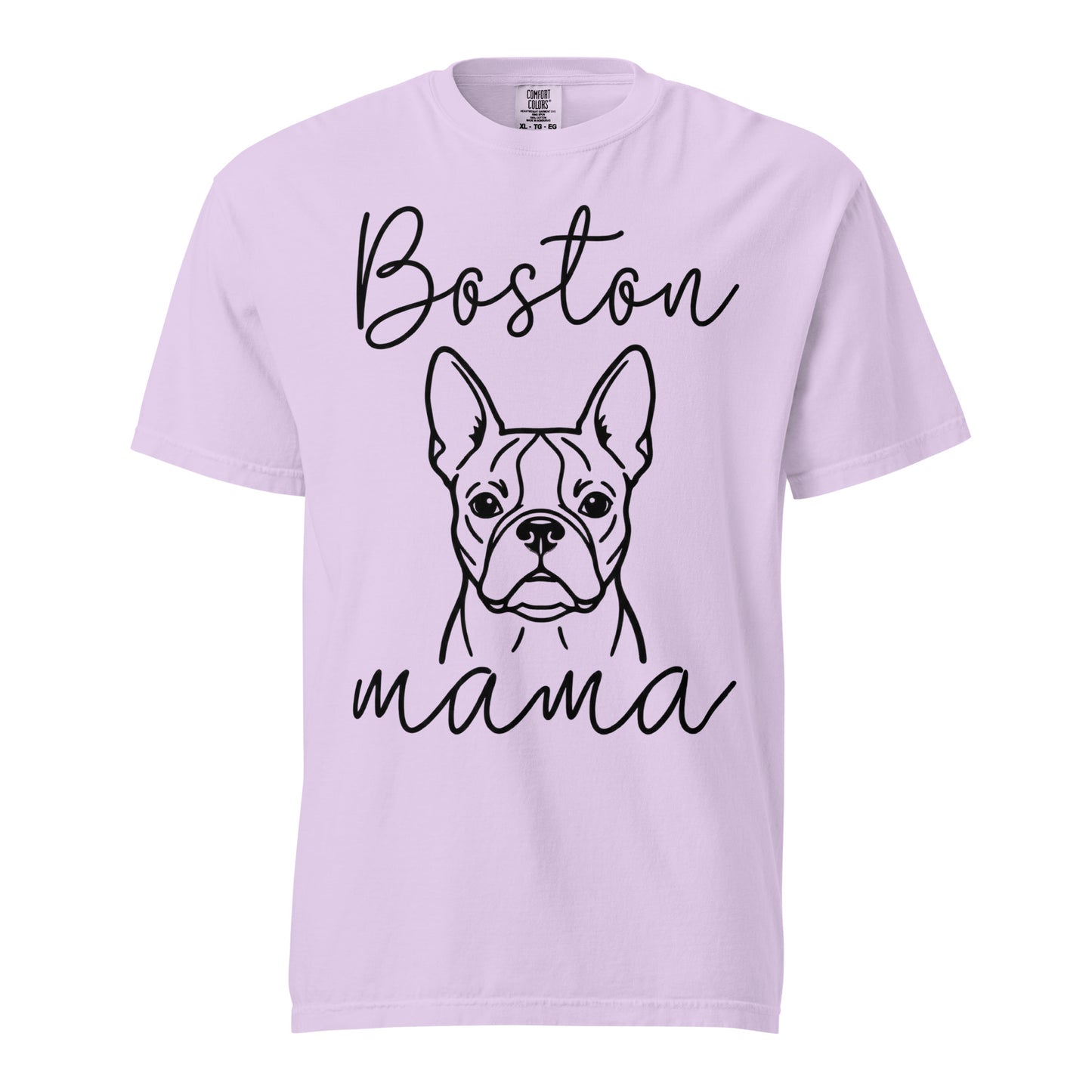 Boston Mama Mode Garment-Dyed Heavyweight T-Shirt . Orchid