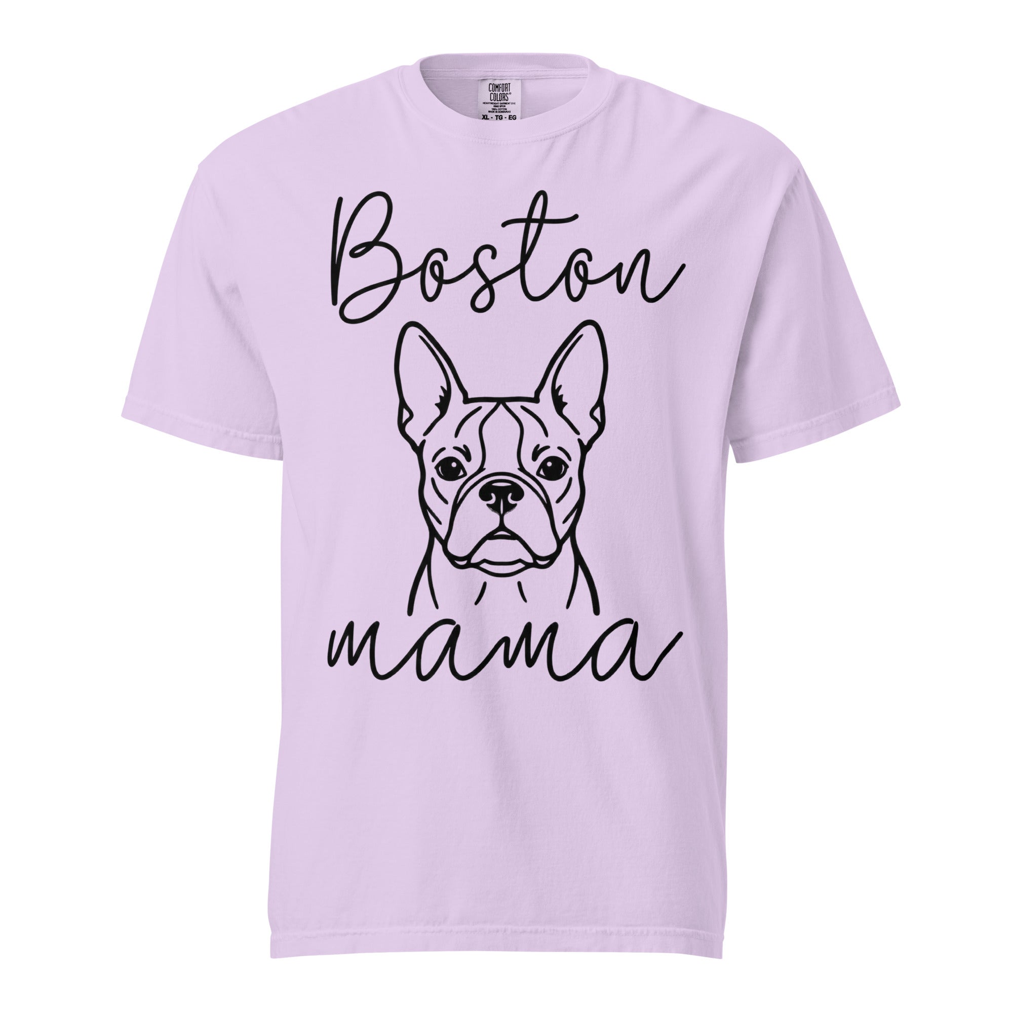 Boston Mama Mode Garment-Dyed Heavyweight T-Shirt . Orchid