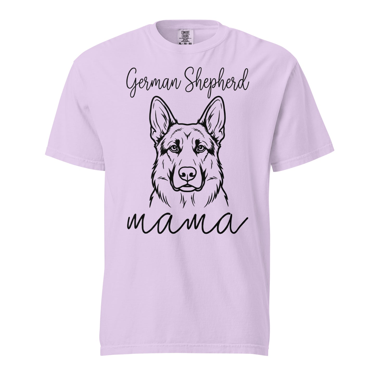 German Shepherd Mama Mode Garment-dyed Heavyweight T-Shirt . Orchid