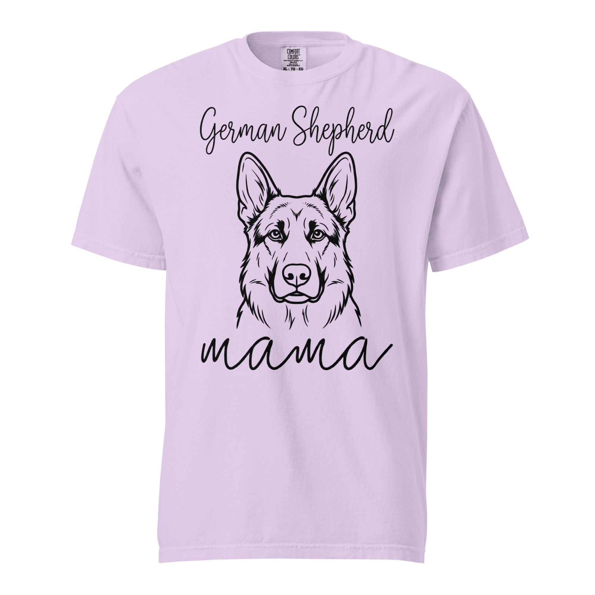German Shepherd Mama Mode Garment-dyed Heavyweight T-Shirt . Orchid