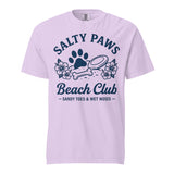 Salty Paws Beach Club Sandy Toes & Wet Noses Unisex Garment-dyed Heavyweight T-Shirt . Orchid