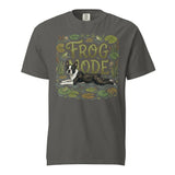 Frog Mode Boston Terrier Dog Frog Legs Unisex Garment-Dyed Heavyweight T-Shirt . Pepper