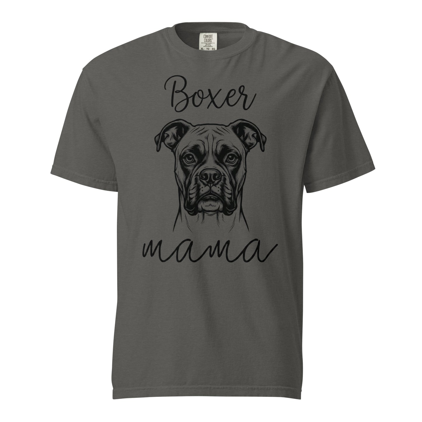 Boxer Mama Mode Garment-dyed Heavyweight T-Shirt . Pepper