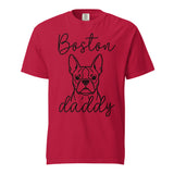 Boston Daddy Mode Garment-Dyed Heavyweight T-Shirt . Red