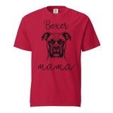 Boxer Mama Mode Garment-dyed Heavyweight T-Shirt . Red