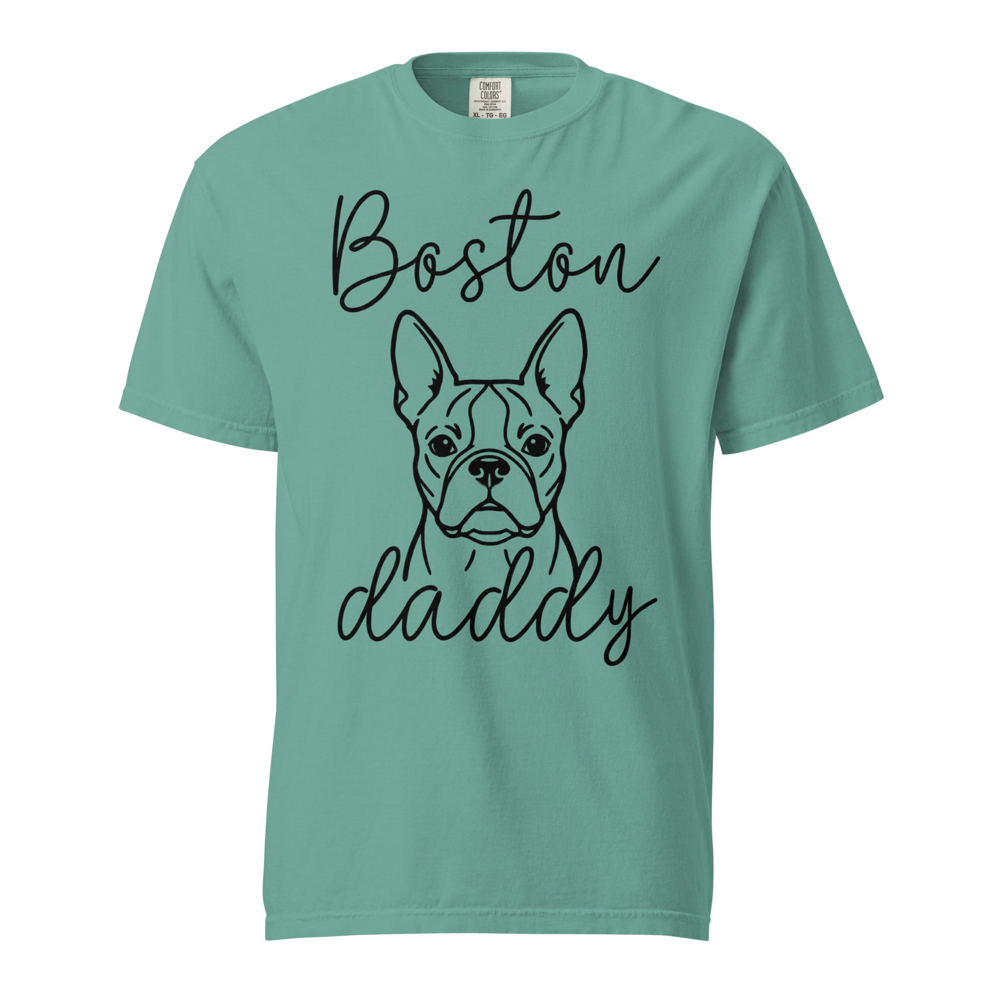 Boston Daddy Mode Garment-Dyed Heavyweight T-Shirt . Seafoam