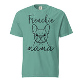 French Bulldog Frenchie Mama Mode Garment-dyed Heavyweight T-Shirt . Seafoam
