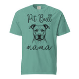 Pit Bull Mama Mode Garment-dyed Heavyweight T-Shirt . Seafoam