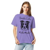 Border Collie Mama Mode Garment-dyed Heavyweight T-Shirt .