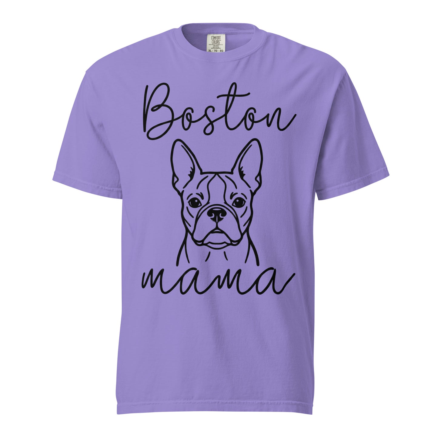 Boston Mama Mode Garment-Dyed Heavyweight T-Shirt . Violet
