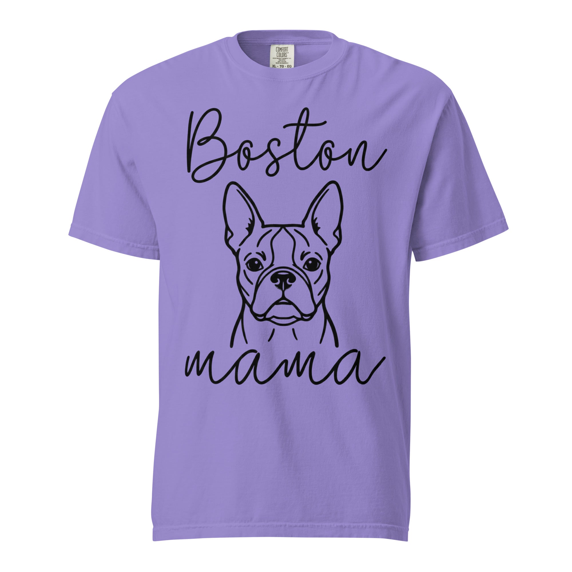 Boston Mama Mode Garment-Dyed Heavyweight T-Shirt . Violet