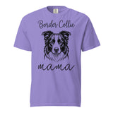Border Collie Mama Mode Garment-dyed Heavyweight T-Shirt . Violet