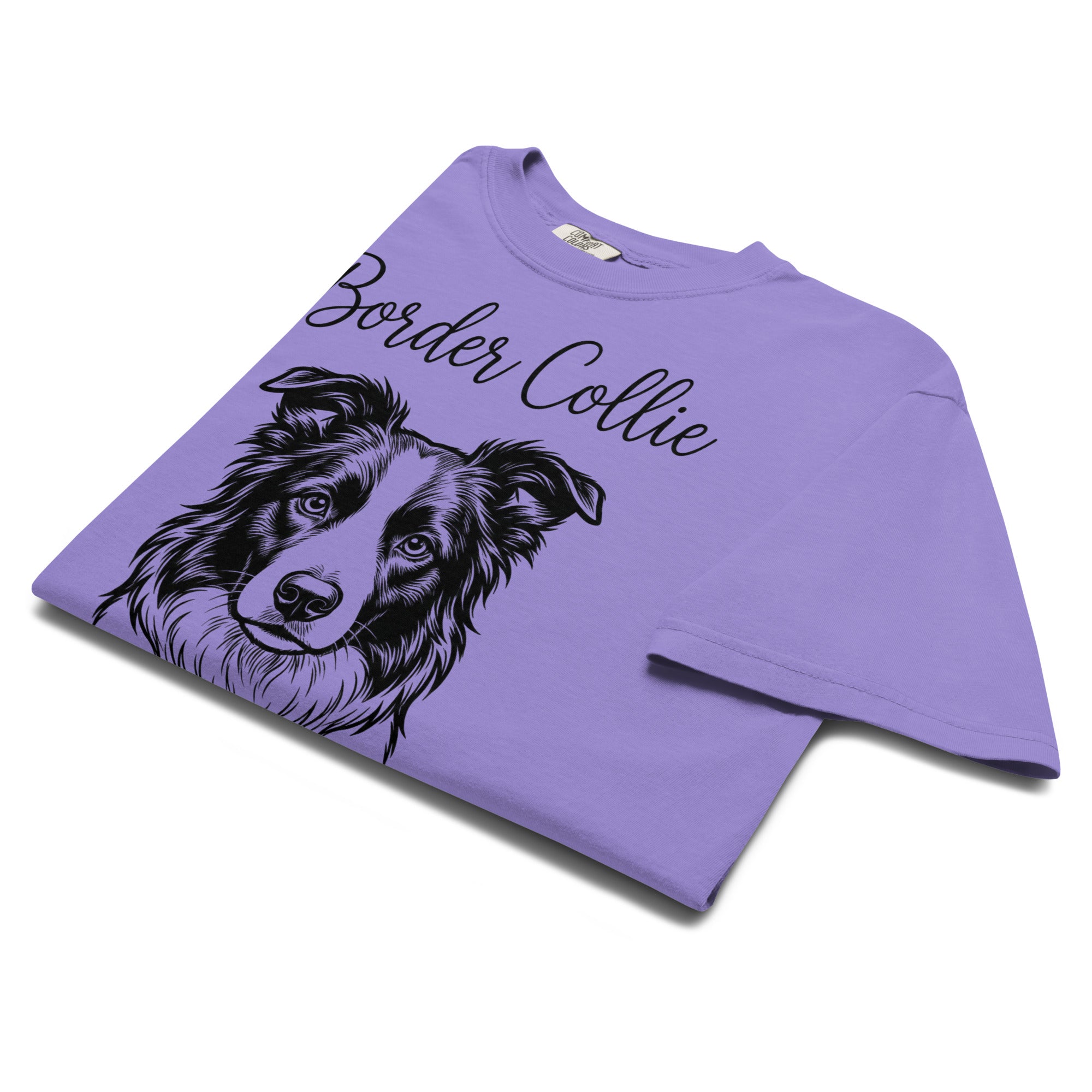Border Collie Mama Mode Garment-dyed Heavyweight T-Shirt .