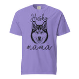 Husky Mama Mode Garment-dyed Heavyweight T-Shirt . Violet